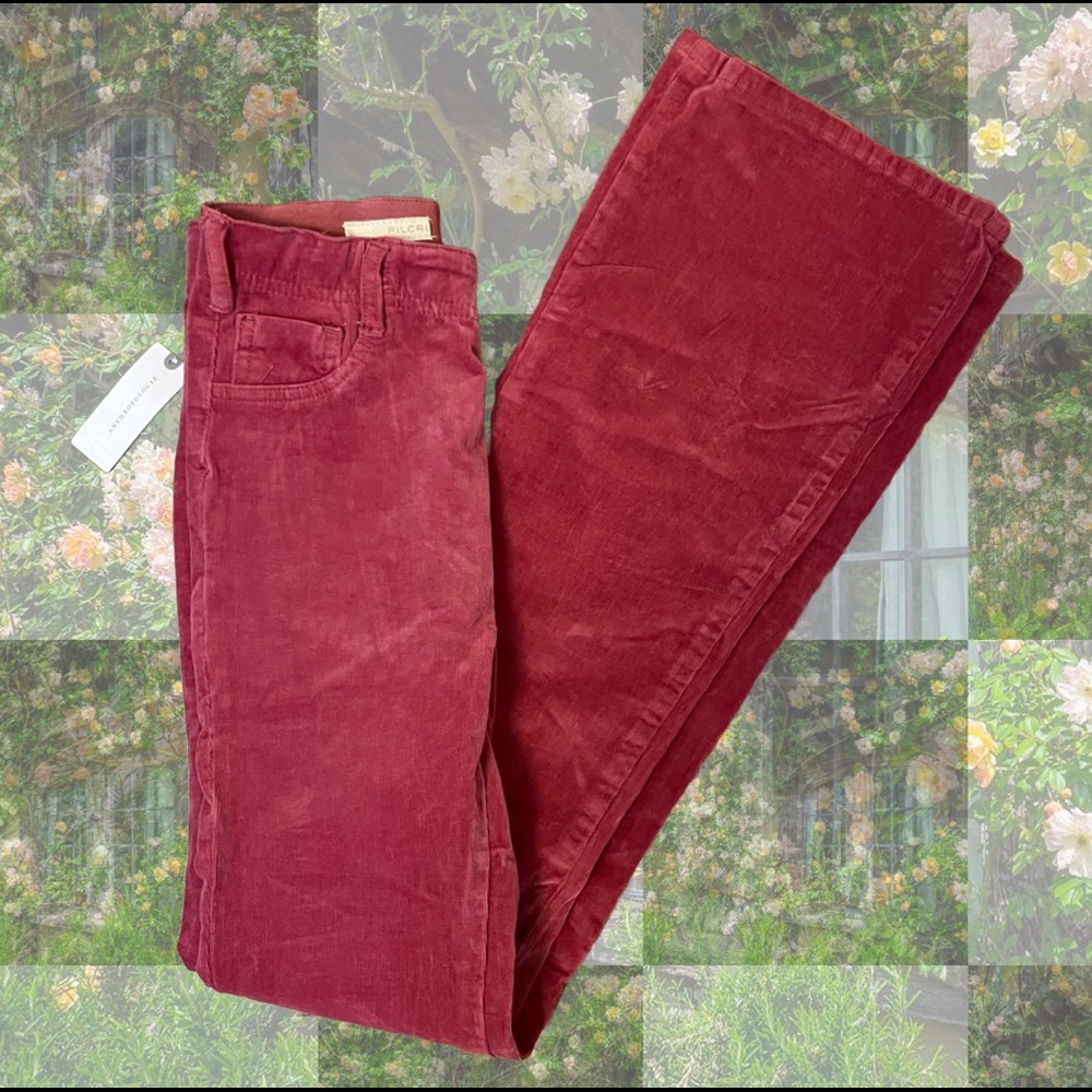 NWT Anthropologie Flare Corduroy Pants